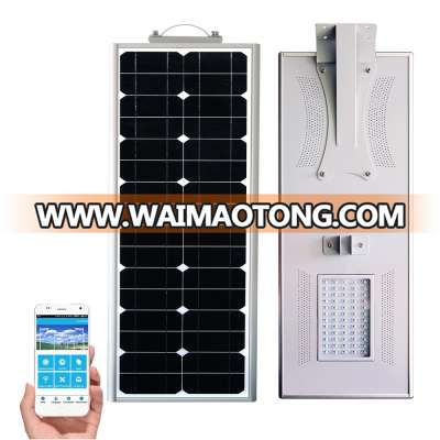 50w LED outdoor bluetooth app solar light price list solar street light all in one